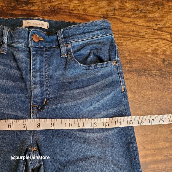 Madewell Jeans 28 Roadtripper Skinny Mid Rise Tummy Control Orson Wash H5804 - Picture 8 of 13